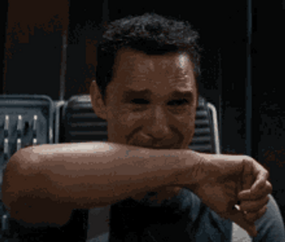 Interstellar Actor Matthew McConaughey Sad Crying GIF