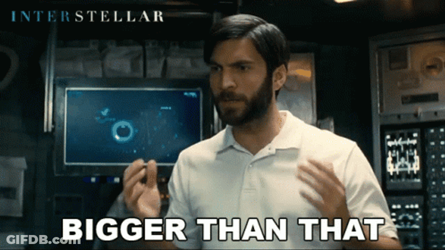 Interstellar Bigger Than That Wes Bentley GIF
