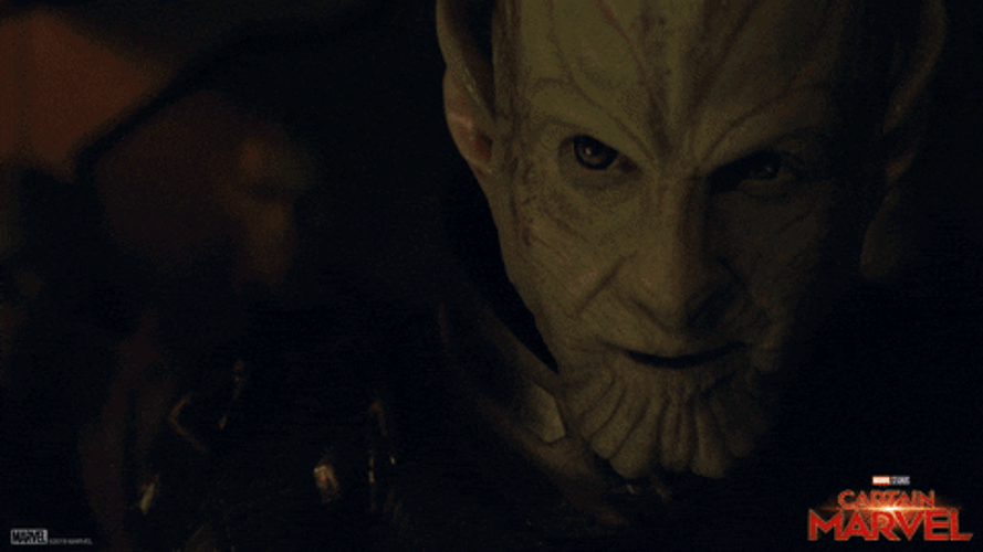 Interstellar Conflict Captain Marvel Movie Scene GIF