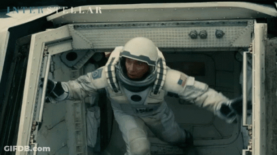 Interstellar Cooper Coming Out Ship GIF