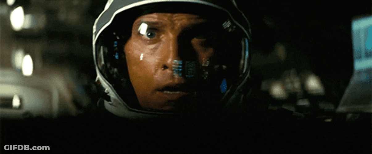 Interstellar Cooper Is Amazed GIF