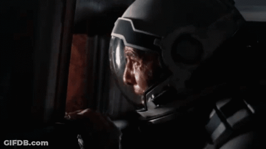 Interstellar Cooper Watching Past Self GIF