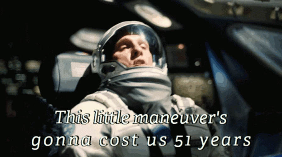 Interstellar Cost Us 51 Years GIF