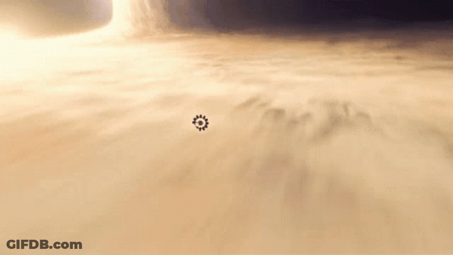 Interstellar Endurance Footage GIF