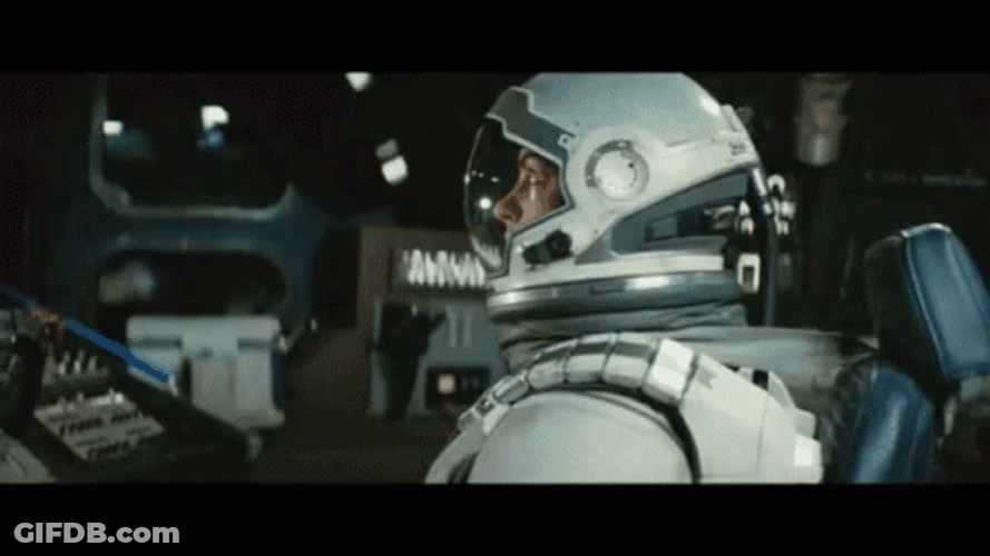 Interstellar Entering Travelling Through Wormhole GIF