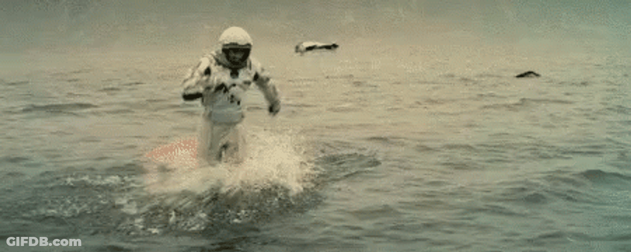 Interstellar TARS Carries Amelia Brand GIF