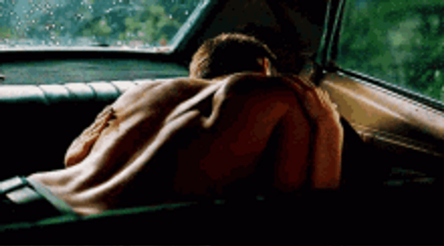 Intimacy At The Back Of A Car GIF