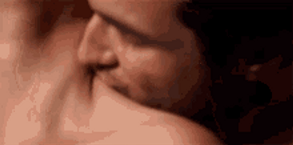 Intimacy Of A Neck Kiss GIF