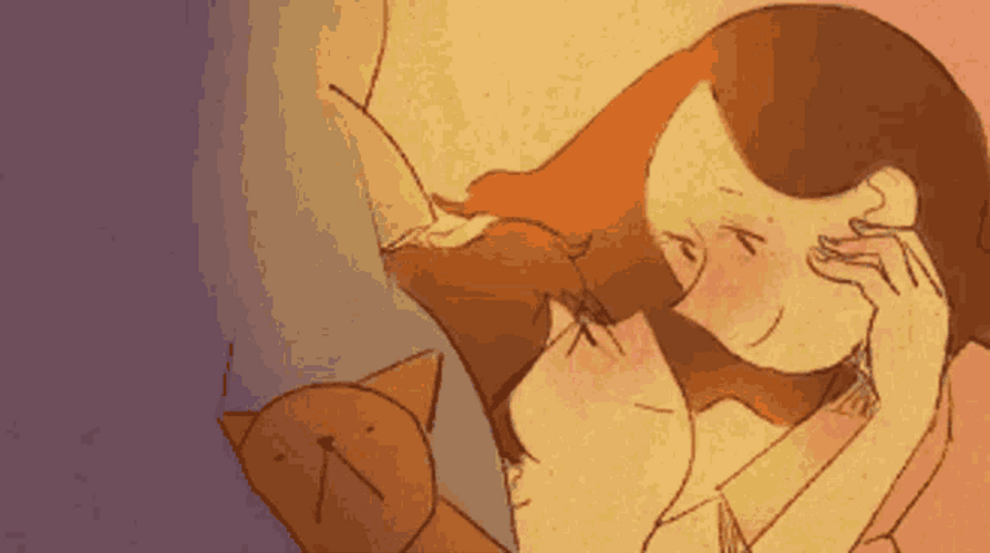 Intimate Anime Kiss Puuung GIF