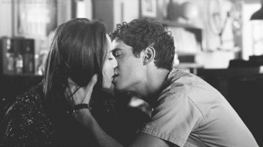Intimate Guy Rough Kiss GIF