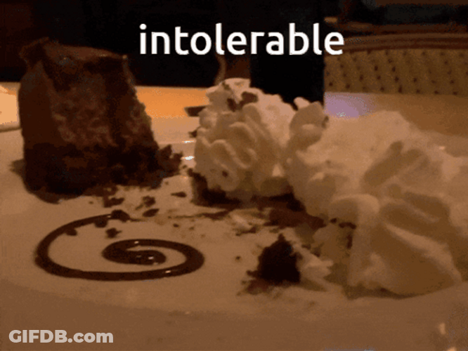 Intolerable Whipped Cream GIF