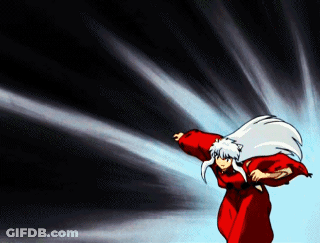 Inuyasha Angrily Screaming GIF