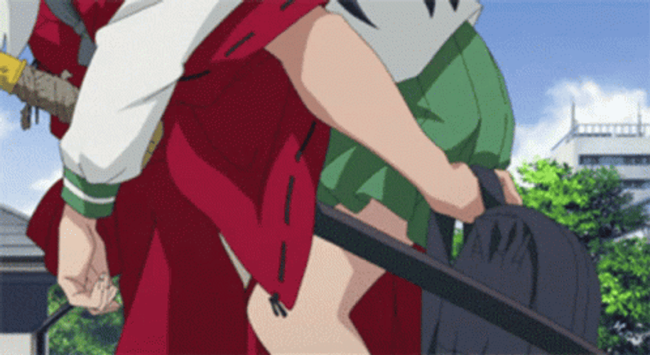 Inuyasha Carrying Kagome Higurashi GIF