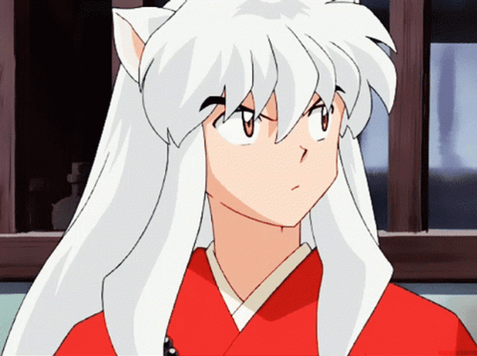 Inuyasha Eating Fishball GIF