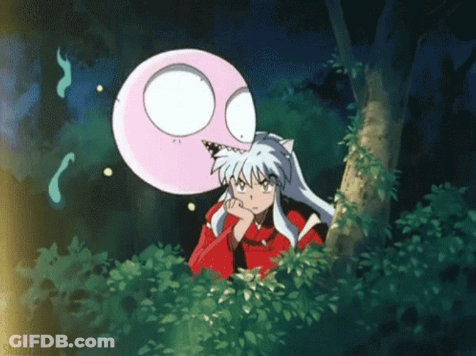 Inuyasha Ignoring The Ghost GIF