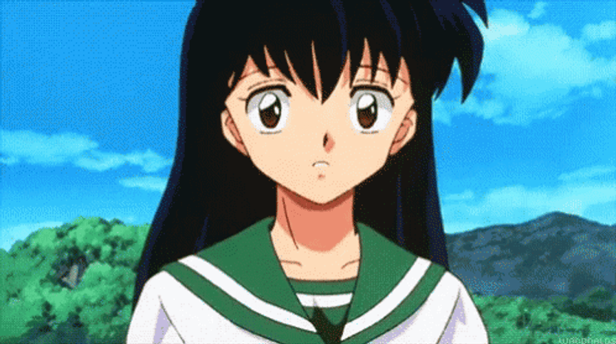 Inuyasha Kagome Higurashi Burning Anger GIF