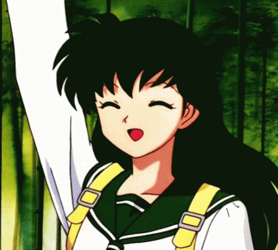 Inuyasha Kagome Higurashi Peace GIF
