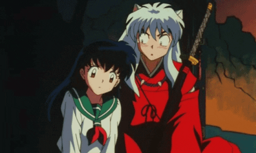 Inuyasha Looking At Kagome Higurashi GIF