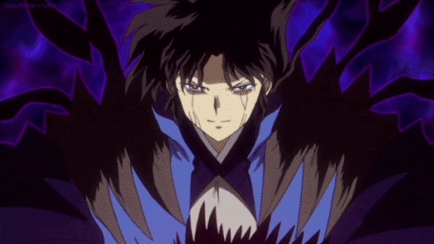Inuyasha Naraku Releasing Power GIF