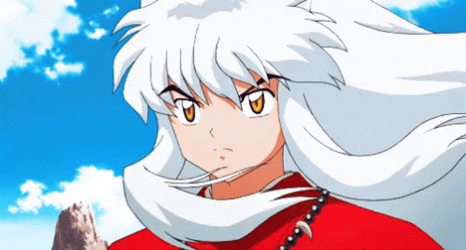 Inuyasha Seriously Staring GIF