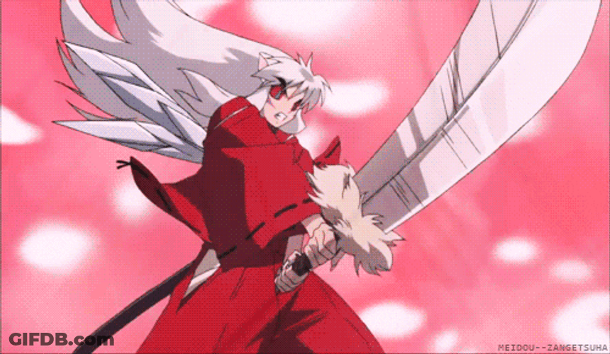 Inuyasha Turns Demon GIF
