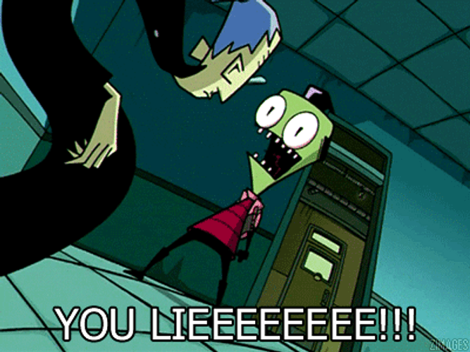 Invader Zim Confrontation GIF