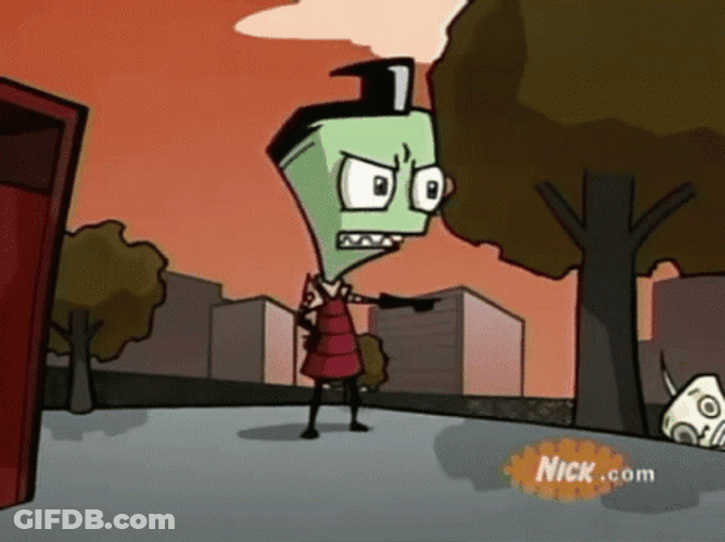 Invader Zim Feeling Pain GIF