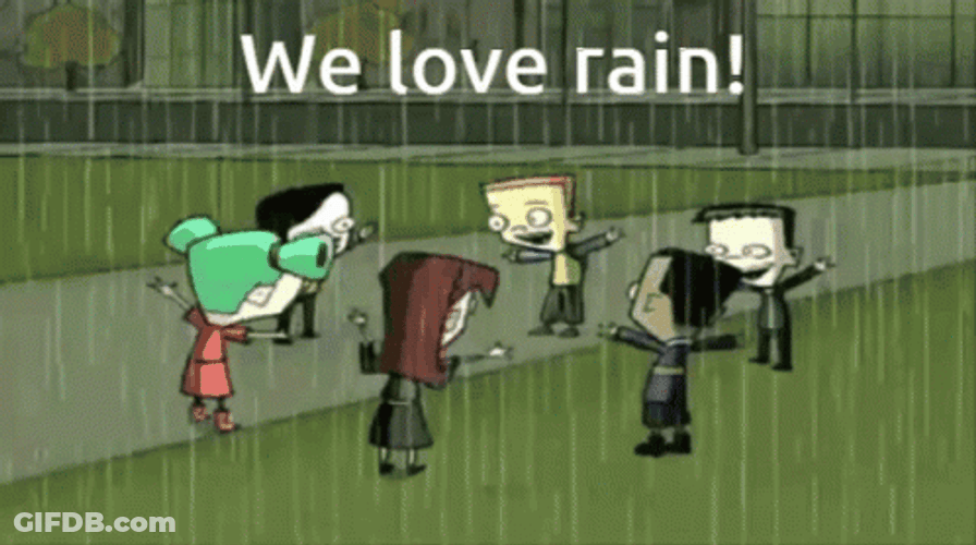 Invader Zim Friends Dancing In The Rain GIF