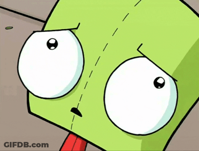 Invader Zim GIR Crying GIF