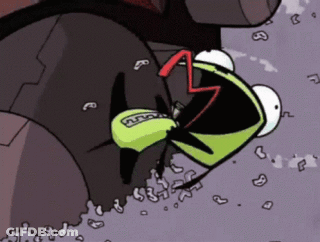 Invader Zim GIR Going Crazy GIF
