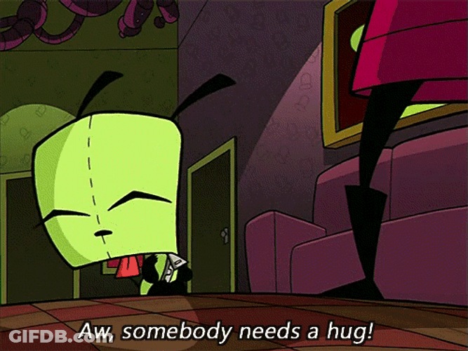Invader Zim GIR Shouting GIF