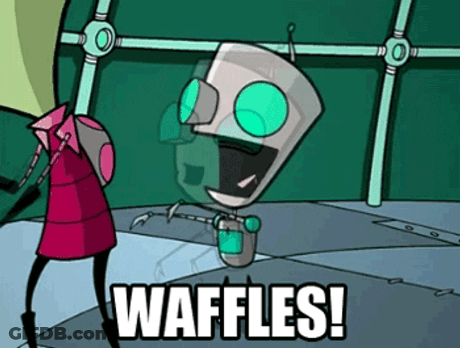 Invader Zim GIR Waffles GIF