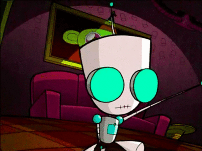 Invader Zim GIR With Octopus GIF