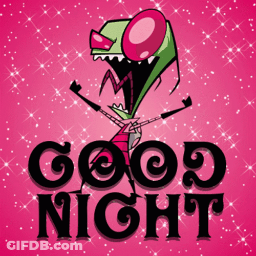 Invader Zim Good Night Greeting GIF