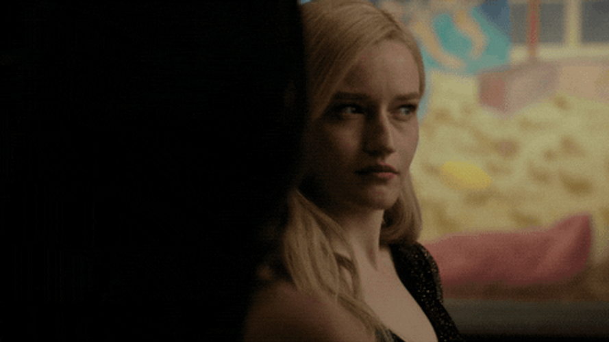 Inventing Anna Raising Eyebrows Then Smiling GIF