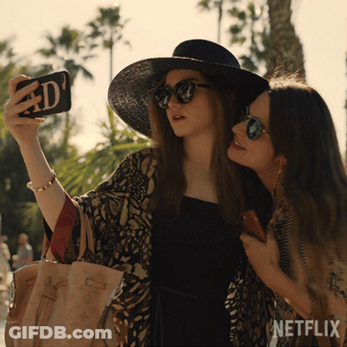 Inventing Anna Taking A Selfie GIF