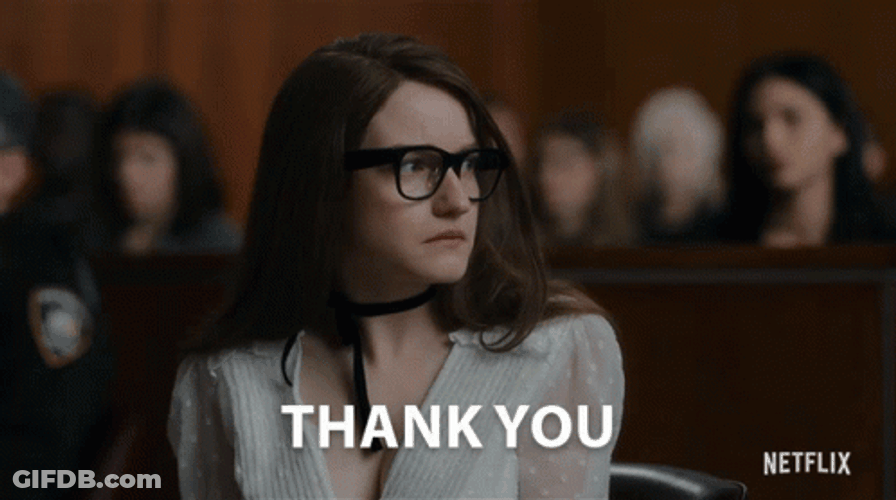 Inventing Anna Thank You GIF