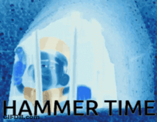 Inverted Felix Hammer Time GIF