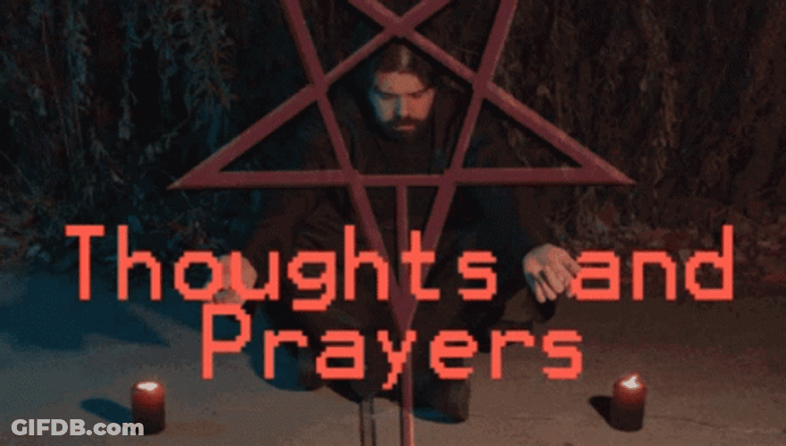 Inverted Star Thoughts And Prayers GIF