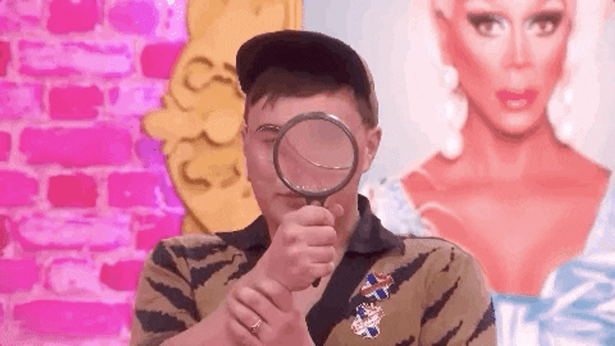 Investigates Drag Queen Throwing Shades RuPaul's Drag Race GIF