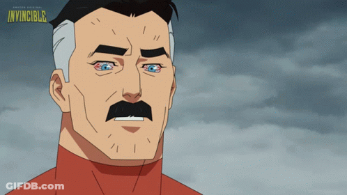 Invincible Cartoon Man With Mustache GIF