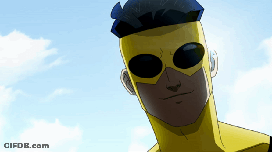 Invincible Mark Saying Something GIF