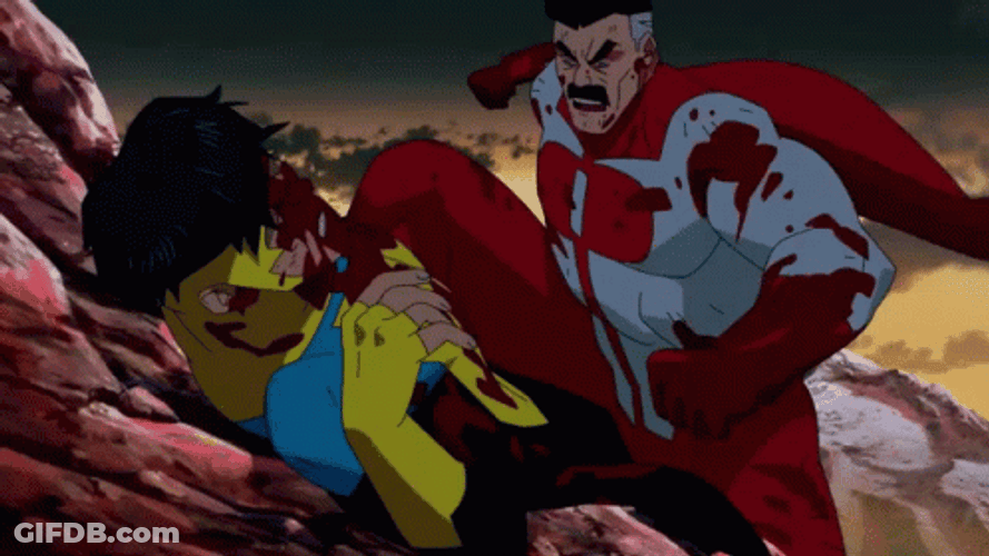 Invincible Smashed Mark Grayson GIF