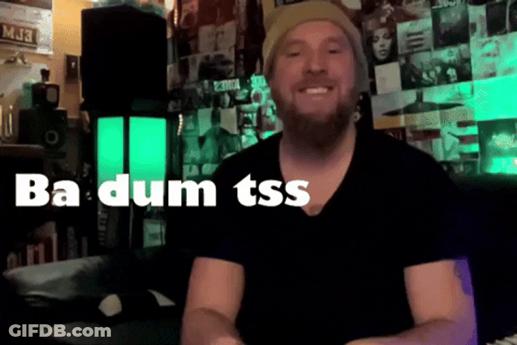Invisible Drum Ba Dum Tss GIF