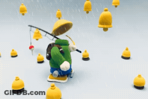 Invisible Friends NFT Yellow On Blue Star GIF