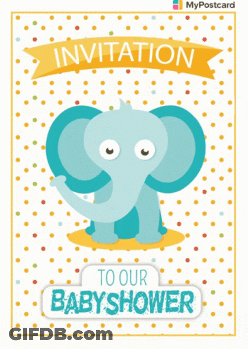 Invitation To Our Baby Shower GIF