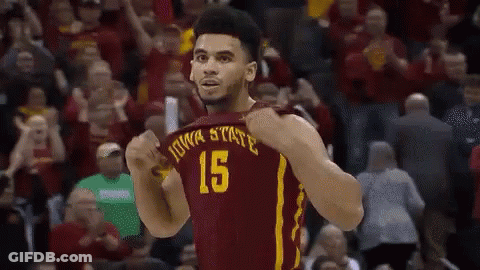 Iowa State Basketball Player Thumbs Up GIF