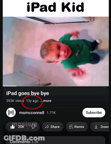 IPad Kid Saying Bye Bye GIF