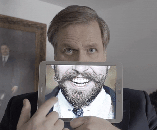 Ipad Pro Mustache Wallpapers GIF