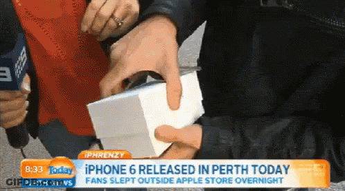 IPhone 6 Release Perth Fans Sleep Outside Apple Store GIF